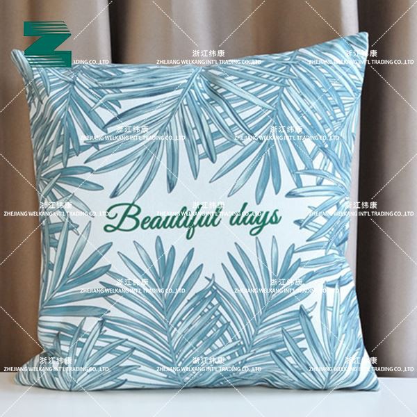 Tropical Leaves Printed Cushion Cover